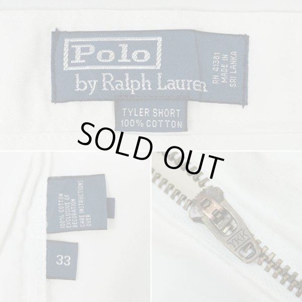 画像4: 00's Polo Ralph Lauren 2タック チノショーツ “TYLER SHORT / WHITE / DEADSTOCK” (4)