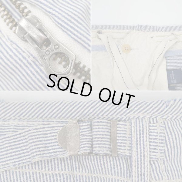 画像4: 00's Polo Ralph Lauren ヒッコリーストライプ柄 カーゴショーツ (4)