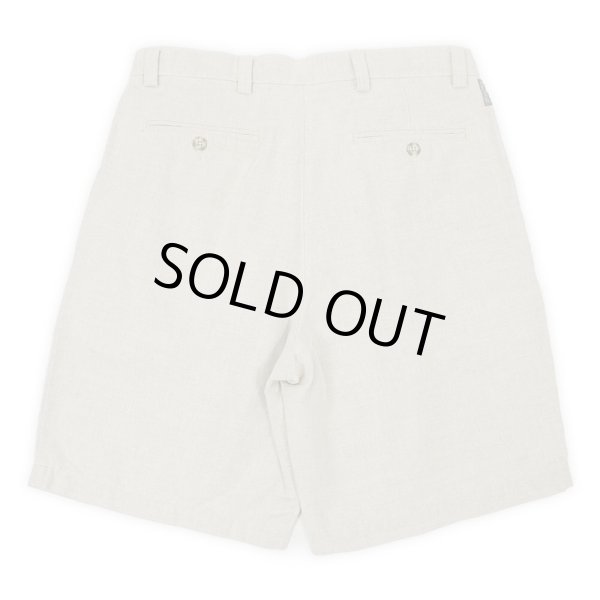 画像2: 00's DOCKERS 2タック コットンリネンショーツ "IVORY" (2)