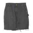 画像1: 00's Carhartt ダブルニー カットオフショーツ “BLACK” (1)