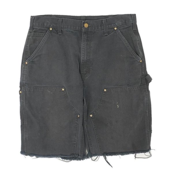 画像1: 00's Carhartt ダブルニー カットオフショーツ “BLACK” (1)