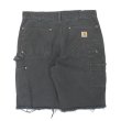 画像2: 00's Carhartt ダブルニー カットオフショーツ “BLACK” (2)