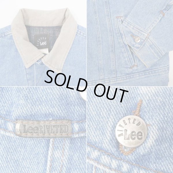 画像4: 90's Lee RIVETED ブランケットライナー デニムジャケット (4)