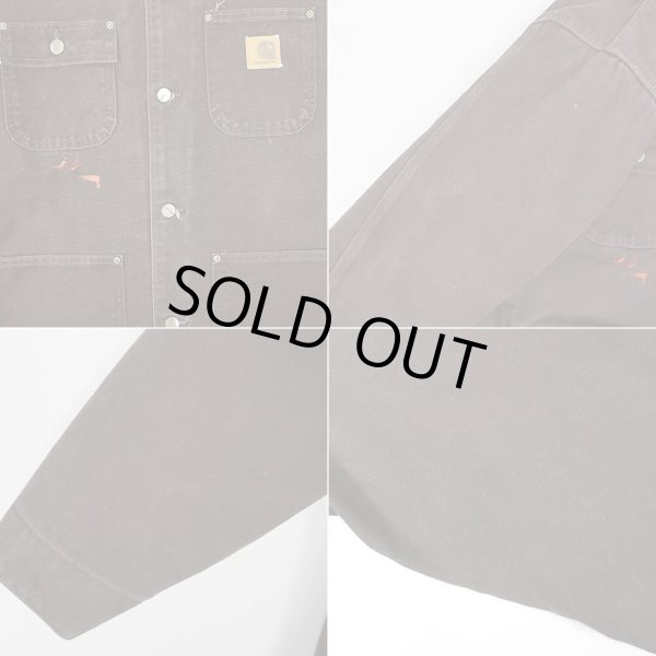 画像5: 00's Carhartt ブランケットライナー ダックカバーオール "企業ロゴ刺繍" (5)