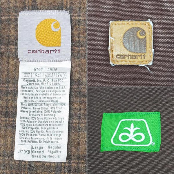 画像2: 00's Carhartt デトロイトジャケット "J97 DKB" (2)