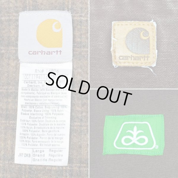 画像2: 00's Carhartt デトロイトジャケット "J97 DKB" (2)