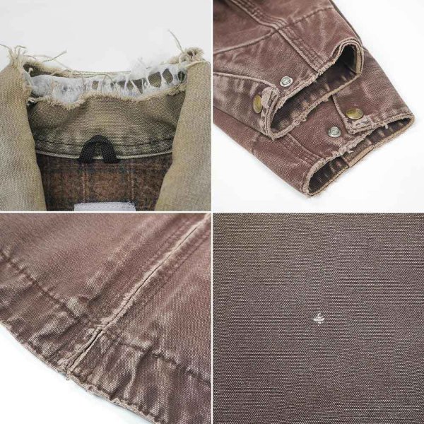 画像4: 00's Carhartt デトロイトジャケット "J97 DKB" (4)