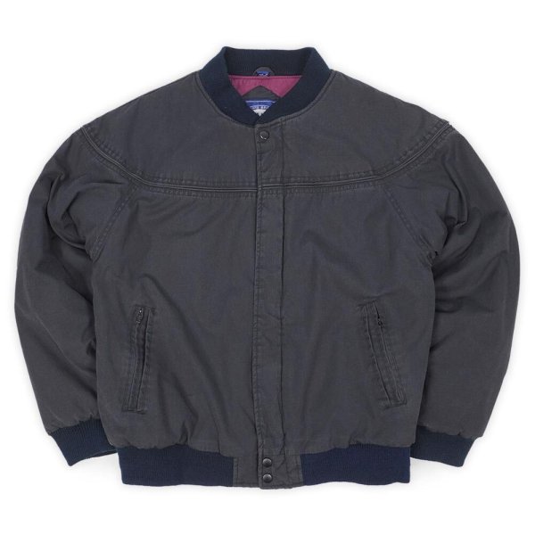 画像1: 80's KNIGHTS BRIDGE パデッド キャップショルダージャケット "FADE BLACK" (1)