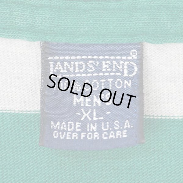 画像2: 90's LANDS' END L/S ボーダー柄 ポケットTシャツ "MADE IN USA" (2)