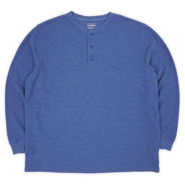画像1: 00's L.L.Bean ヘンリーネック サーマルカットソー (1)