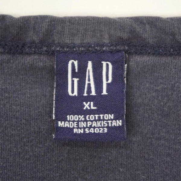画像2: 00's OLD GAP インサイドアウト L/S カットソー "FADE NAVY" (2)