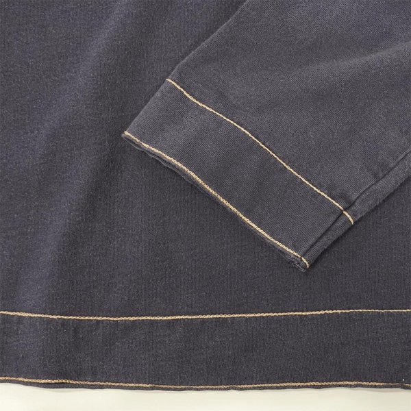 画像5: 00's OLD GAP インサイドアウト L/S カットソー "FADE NAVY" (5)