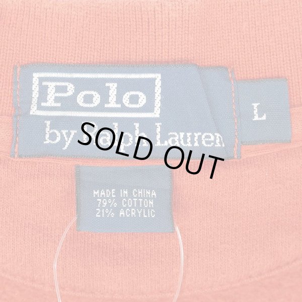 画像2: 90-00's Polo Ralph Lauren スウェットポロシャツ "ORANGE" (2)