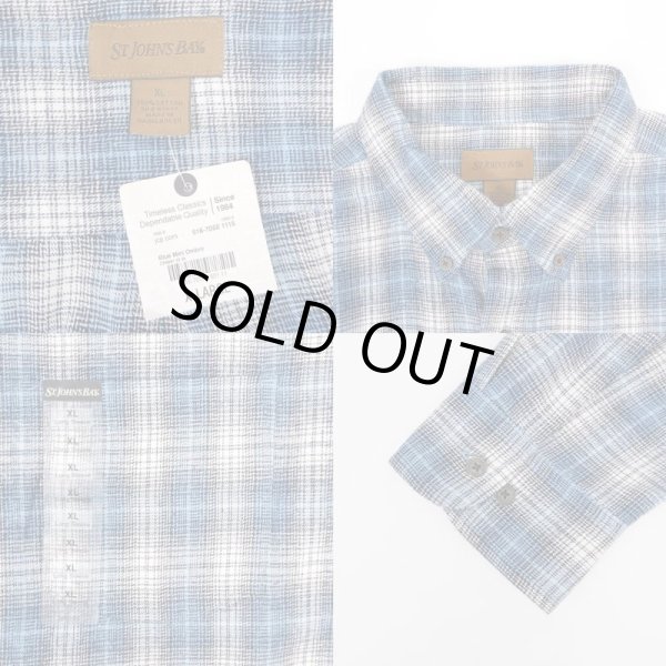画像3: 90's ST. JOHN'S BAY ボタンダウン フランネルシャツ "DEADSTOCK" (3)