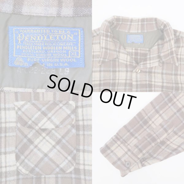 画像3: 70's Pendleton オープンカラー ウールシャツ "MADE IN USA" (3)