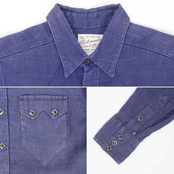 画像4: 80's ROCKMOUNT ヘンプ ウエスタンシャツ "MADE IN USA" (4)