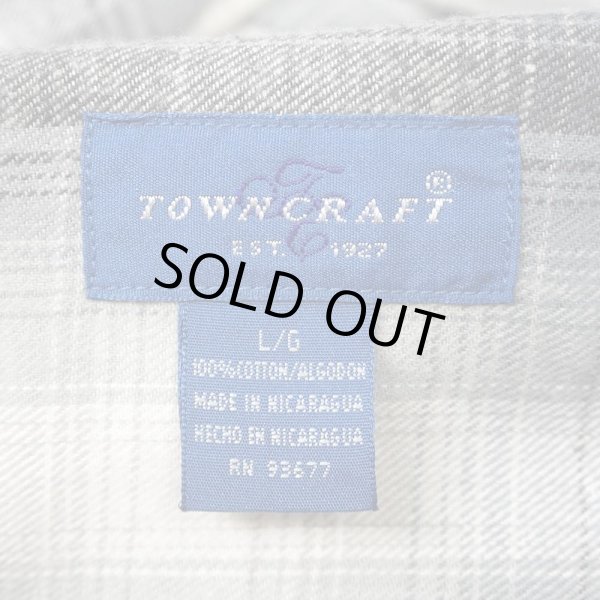 画像2: 90's TOWNCRAFT オンブレチェック柄 フランネルシャツ "DEADSTOCK" (2)