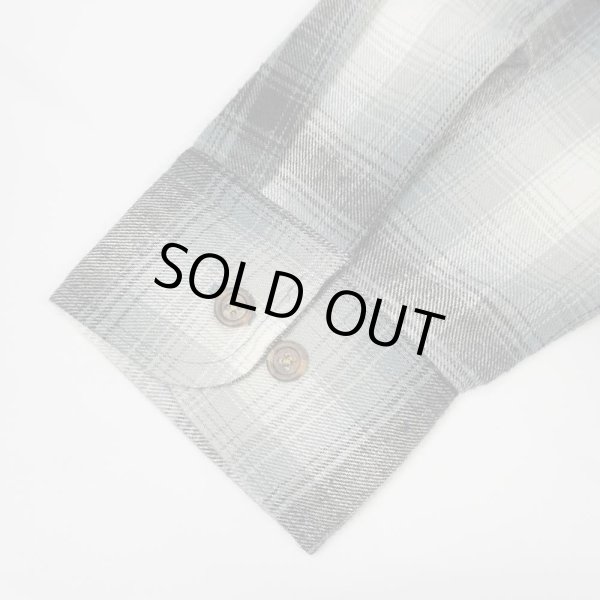 画像4: 90's TOWNCRAFT オンブレチェック柄 フランネルシャツ "DEADSTOCK" (4)