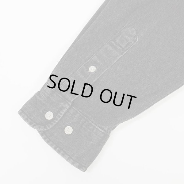 画像4: 90's ST JOHN'S BAY ブラックデニム ボタンダウンシャツ "VINTAGE COLORS" (4)