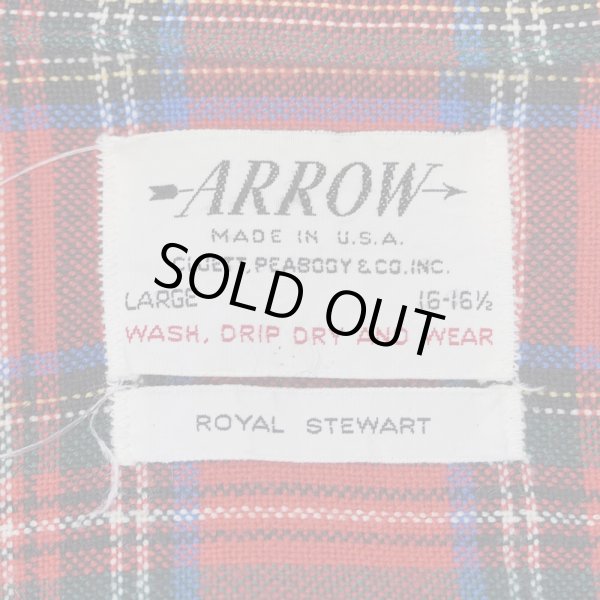 画像2: 60-70's ARROW オープンカラーシャツ "ROYAL STEWART" (2)
