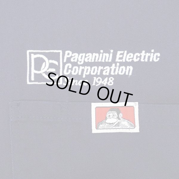 画像3: 00's BEN DAVIS S/S ハーフジップ ワークシャツ "MADE IN USA / 企業ロゴ刺繍" (3)