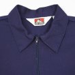 画像4: 00's BEN DAVIS S/S ハーフジップ ワークシャツ "MADE IN USA / 企業ロゴ刺繍" (4)
