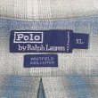 画像2: 90's Polo Ralph Lauren オンブレチェック柄 コットンワークシャツ “WHITFIELD” (2)