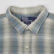 画像3: 90's Polo Ralph Lauren オンブレチェック柄 コットンワークシャツ “WHITFIELD” (3)