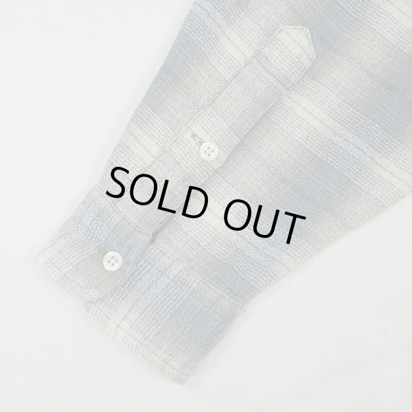 画像4: 90's Polo Ralph Lauren オンブレチェック柄 コットンワークシャツ “WHITFIELD” (4)