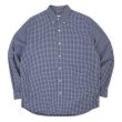 画像1: 90's Eddie Bauer ボタンダウンシャツ "Blue Plaid" (1)