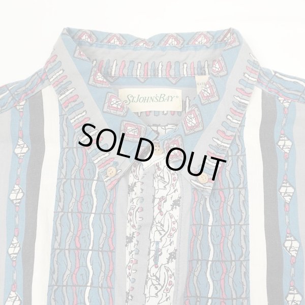 画像3: 90's ST JOHN'S BAY S/S 総柄 ボタンダウンシャツ (3)