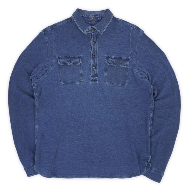 画像1: 00's Polo Ralph Lauren プルオーバーワークシャツ "Indego Dye" (1)