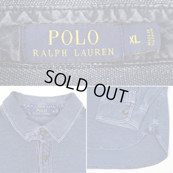 画像3: 00's Polo Ralph Lauren プルオーバーワークシャツ "Indego Dye" (3)