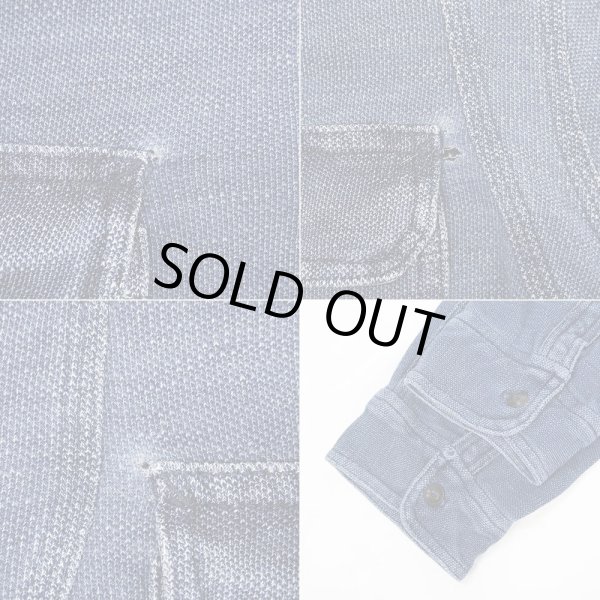 画像4: 00's Polo Ralph Lauren プルオーバーワークシャツ "Indego Dye" (4)