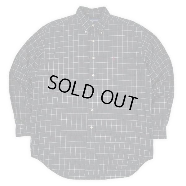 画像1: 90's Polo Ralph Lauren ボタンダウンシャツ "BLAKE / BLACK BASE" (1)