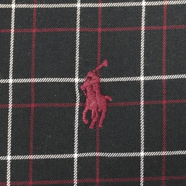 画像4: 90's Polo Ralph Lauren ボタンダウンシャツ "BLAKE / BLACK BASE" (4)