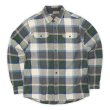 画像1: 00's ORVIS ヘビーネルシャツ "Gray Plaid" (1)