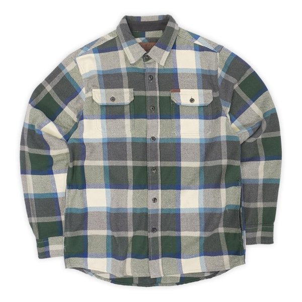 画像1: 00's ORVIS ヘビーネルシャツ "Gray Plaid" (1)