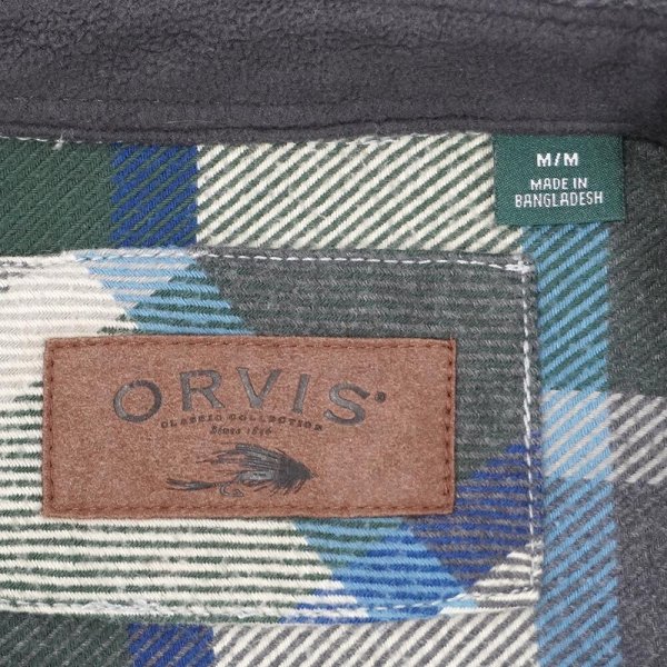 画像2: 00's ORVIS ヘビーネルシャツ "Gray Plaid" (2)