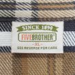 画像2: 90's FIVE BROTHER ヘビーネルシャツ "Brown Plaid" (2)