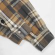 画像4: 90's FIVE BROTHER ヘビーネルシャツ "Brown Plaid" (4)
