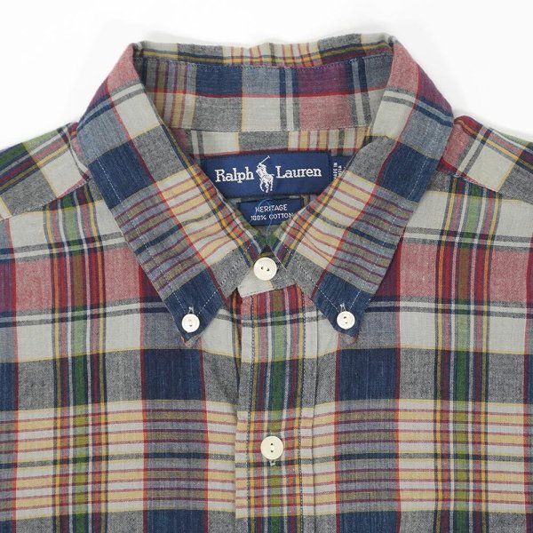 画像4: 90-00's Polo Ralph Lauren ボタンダウンシャツ "HERITAGE / 裾ポニー" (4)