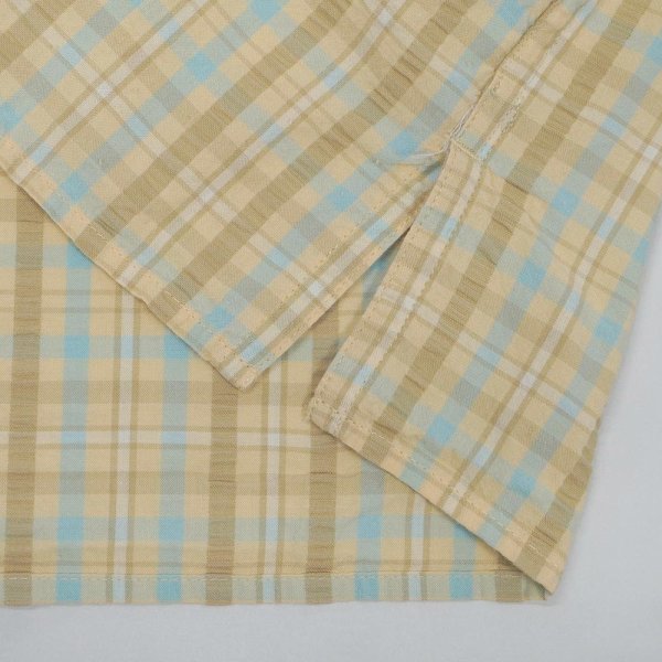 画像4: 00's L.L.Bean S/S シアサッカーシャツ "Beige Plaid" (4)