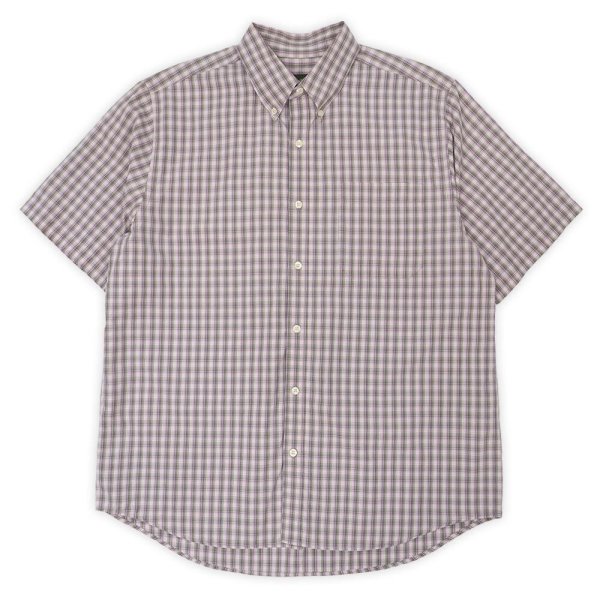 画像1: 00's Eddie Bauer S/S ボタンダウンシャツ "Ombre Plaid" (1)