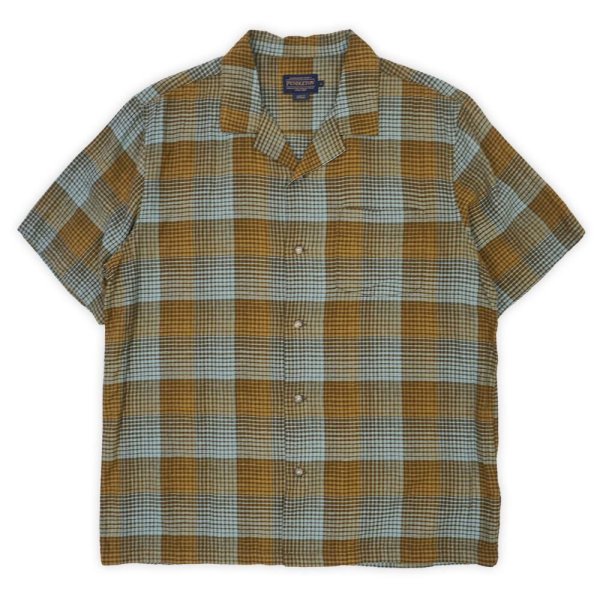 画像1: 00's Pendleton S/S オープンカラーシャツ "Rayon×Linen" (1)