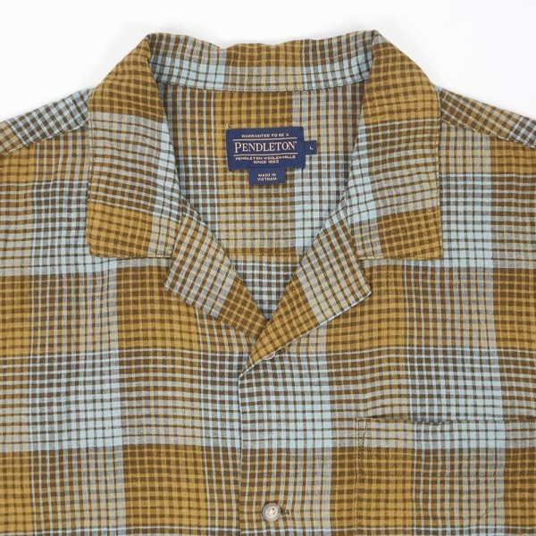 画像3: 00's Pendleton S/S オープンカラーシャツ "Rayon×Linen" (3)
