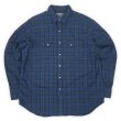 画像1: 90's POLO SPORT ウールウエスタンシャツ "Blue×Black Plaid" (1)