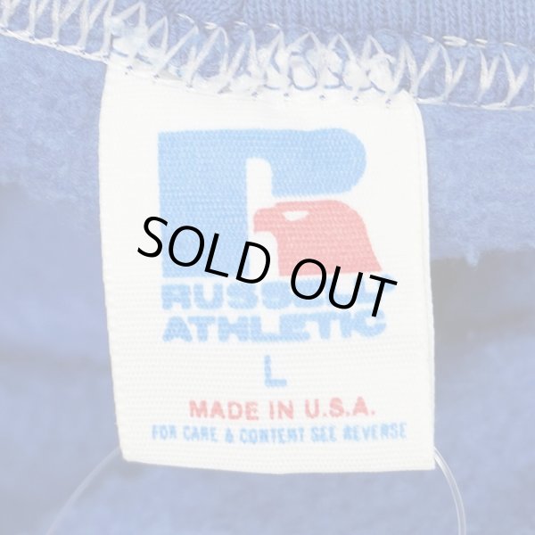 画像2: 80's RUSSELL ブランクスウェットパーカー "BLUE / MADE IN USA" (2)