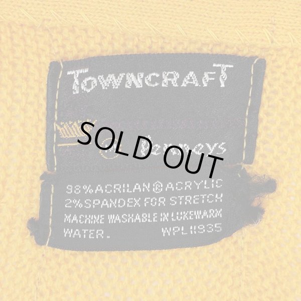 画像2: 70's TOWNCRAFT アクリルニットカーディガン “MUSTARD” (2)