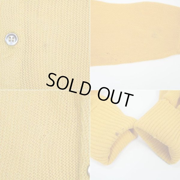 画像4: 70's TOWNCRAFT アクリルニットカーディガン “MUSTARD” (4)